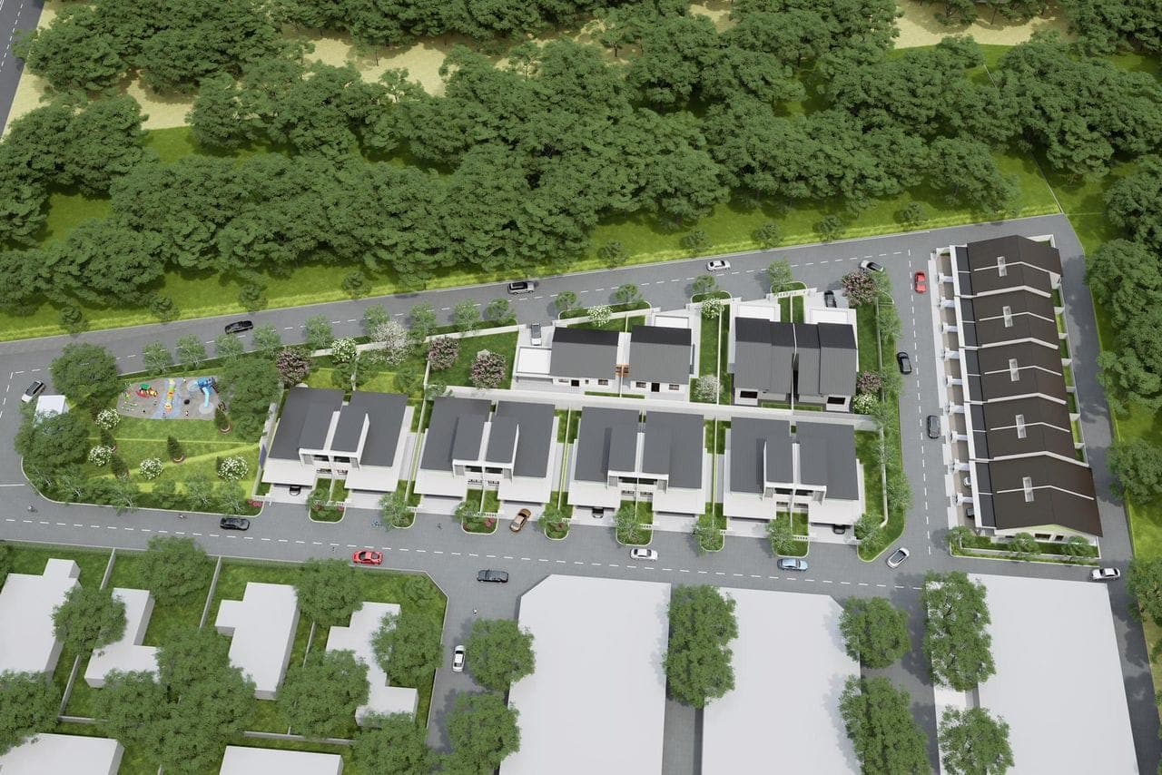 3D rendering of modern houses at Seri Negeri
